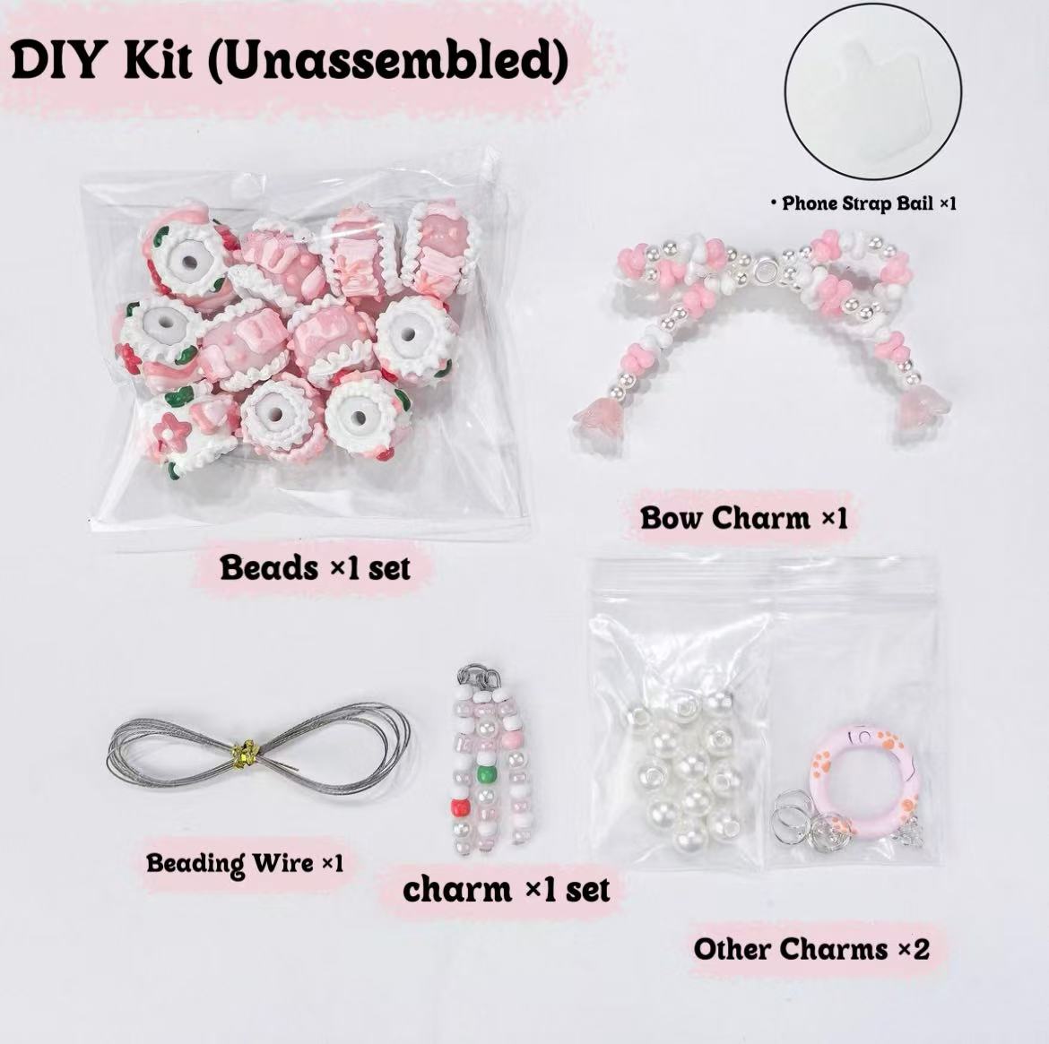 Cute Beaded Charm Set