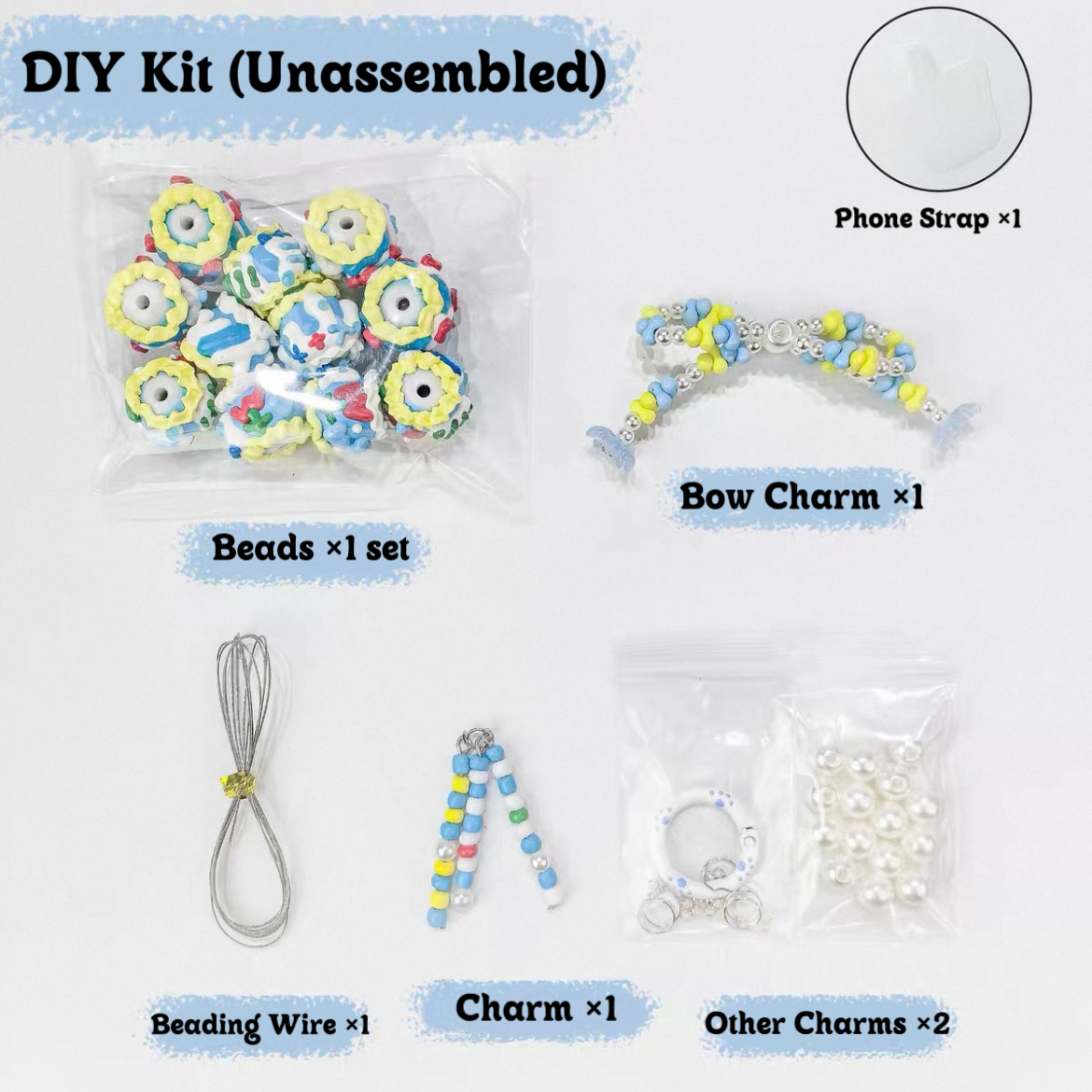Cute Beaded Charm Set