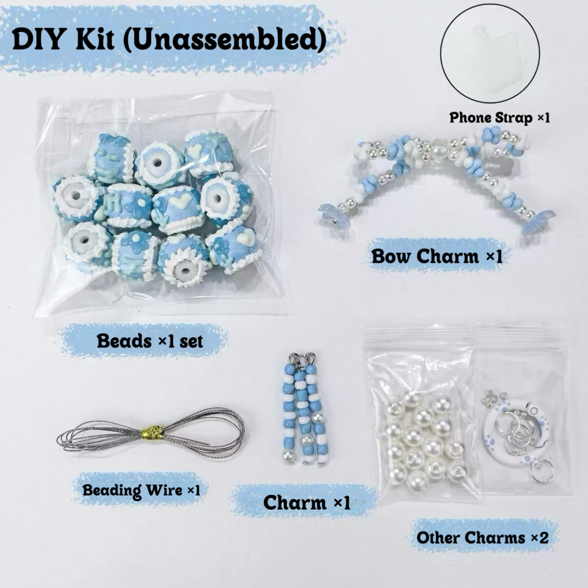 Cute Beaded Charm Set