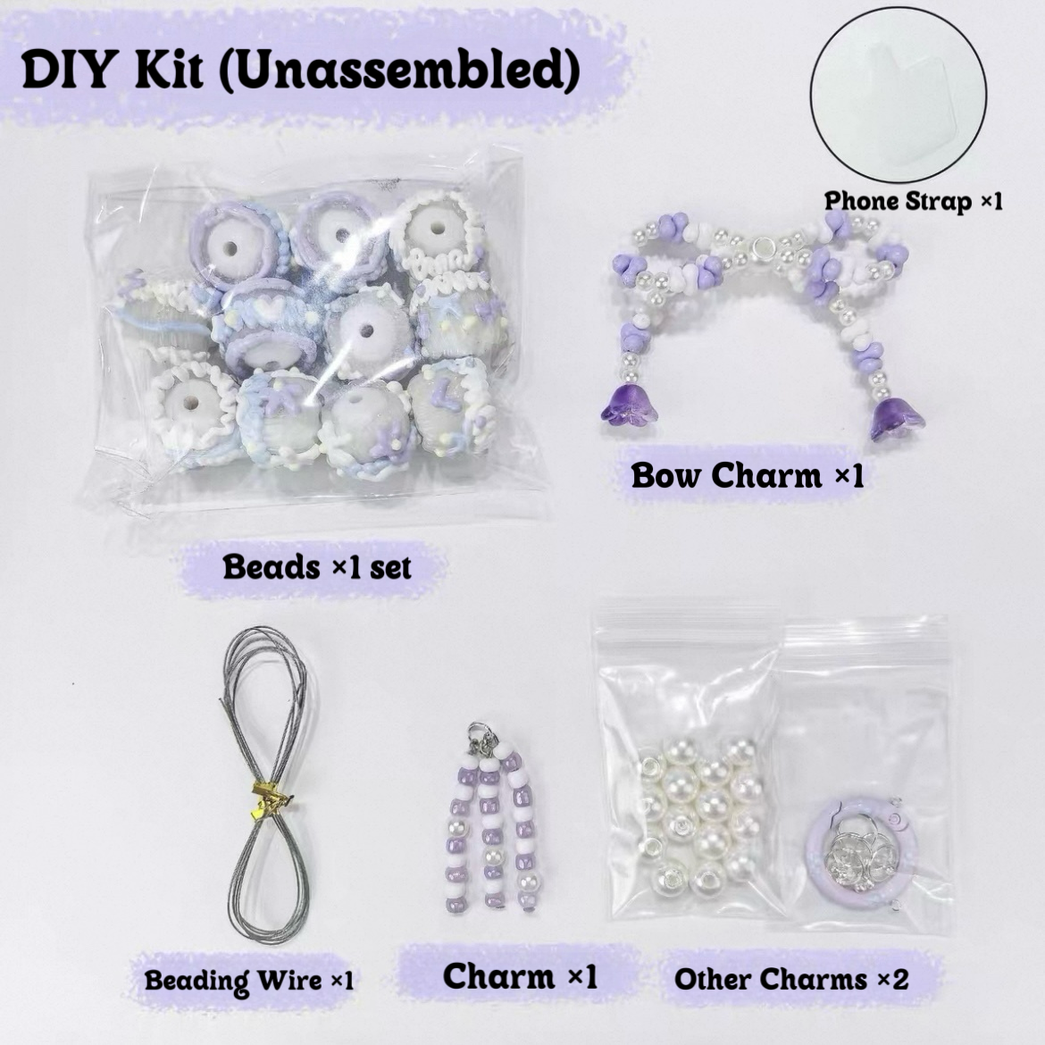 Cute Beaded Charm Set